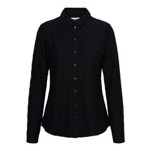 Andco Blouse BL403 Lotte jacquard Zwart